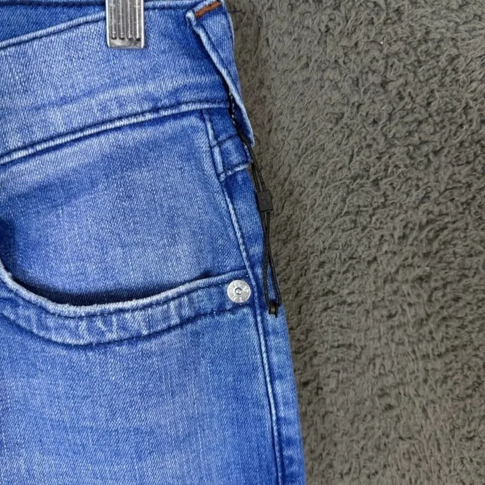 True Religion Jeans Mens 28x33 Blue Ricky Relaxed Straight Stretch Denim NWOT